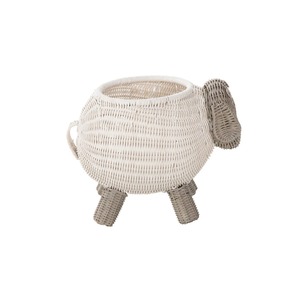 Panier en rotin en forme de mouton, panier de rangement fait main, vente en gros, écologique, fabriqué au Vietnam - Product Image 3