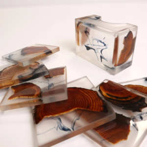 ชุด TC-630รองแก้วทำจากเรซินธรรมชาติทาสีด้วยมือเป็นมิตรกับสิ่งแวดล้อม - Product Image 1