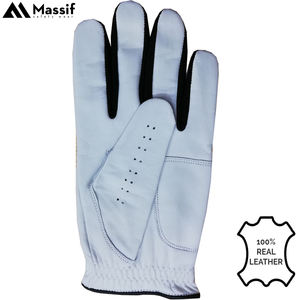 Venta al por mayor de guantes de golf de cuero de primera calidad con Cabretta palma de cuero de tacto suave logotipo personalizado y opciones de color - Product Image 3