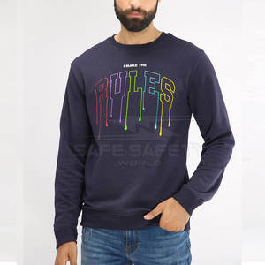 Sweat-shirts d'hiver décontractés pour hommes, best-sellers, chauds, confortables, en polaire respirante, mélange polyester/coton, pour une utilisation en extérieur - Product Image 3