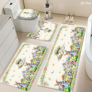 Custom Printed Stain-Resistant Non-Slip <b>Bathroom</b> Rug <b>Set</b> for <b>Bathroom</b> Non-Slip Shower Curtain Bath <b>Mat</b> - Product Image 6