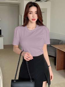 เสื้อยืดผ้าฝ้าย100% สำหรับผู้หญิงกำหนดได้เอง - Product Image 3