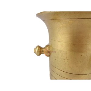 Mortiers en laiton traditionnel mortier en laiton pilon Khal Batta Imam Dasta épices broyeur d'herbes Gadgets de cuisine accessoires de cuisine - Product Image 5