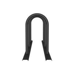 Sistema di supporto a binario con 3 supporti in tubo rotondo Ø 48 mm – 2100 × 460 mm, da avvitare, grigio - Product Image 2