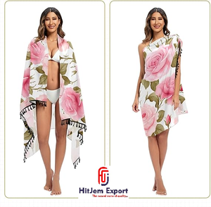 Premium Polyester Sarong Lightweight Swim Cover Up for Resort and Cruise - Product Image 1
