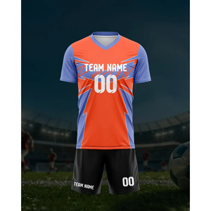 เสื้อฟุตบอลคุณภาพสูงสามารถปรับแต่งได้พร้อมชื่อและหมายเลขเสื้อสำหรับผู้ใหญ่สำหรับนักเรียนเหมาะสำหรับการแข่งขันแบบทีม - Product Image 6