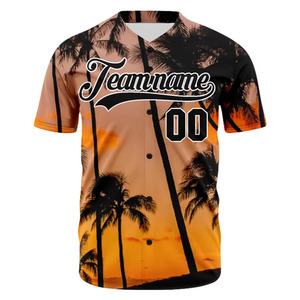 Maillot de baseball vierge en gros sublimé séchage rapide respirant 100% polyester vêtements de baseball softball maillot boutonné - Product Image 4