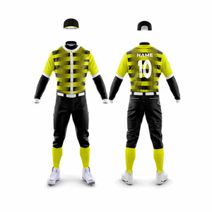Uniforme de Jersey de béisbol hecho en poliéster personalizado de nuevo estilo, uniforme liso de ajuste Regular y uniformes de béisbol con costuras de alta calidad - Product Image 6