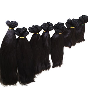 Ventes en gros de mèches de cheveux vierges vietnamiennes super double drawn, extensions de cheveux humains, trame droite, cuticule naturelle, vague naturelle - Product Image 1