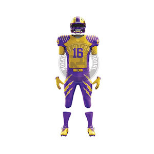 Uniforme de football américain de haute qualité pour hommes, ensemble maillot et pantalon, coupe confortable, entraînement d'équipe, match, vêtements de sport - Product Image 1