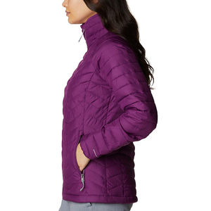 Doudoune en nylon de haute qualité pour femmes Logos imprimés personnalisés respirant surdimensionné épais hiver avec fermeture à glissière grande taille - Product Image 2