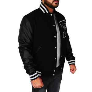 OEM personalizado invierno Vintage Escuela Universidad hombres Varisty chaquetas abrigo Letterman Crop Varsity Chaqueta Hombre - Product Image 5