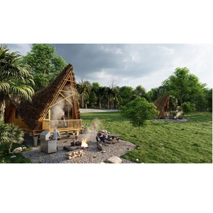Bungalows modernes 40HC de haute qualité design serres préfabriquées industrielles écologiques HN01 logés au Vietnam - Product Image 4