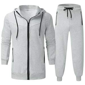 Chándal de invierno para hombre de nuevo diseño Color sólido 100% algodón de secado rápido a prueba de viento ropa deportiva personalizable - Product Image 6