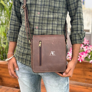 มาใหม่ล่าสุดของแท้หนังแฮนด์เมดสลิงกระเป๋าหนังแท้ออกแบบใหม่กระเป๋าถือCrossbodyหลายใช้กระเป๋าสไตล์สําหรับUnisex - Product Image 1