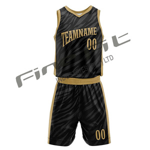 Ensemble de maillots de basket-ball d'été sans manches respirants à impression par transfert thermique personnalisée professionnelle pour utilisation en équipe - Product Image 5