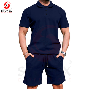 Wholesale Custom Summer New Arrival Sportswear Gym Tracksuit and Shorts 2 Piece Shorts Men T Shirt <b>Set</b> - Product Image 3