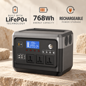 Estación de Energía Portátil de 1000W con Panel Solar de 120W, Batería LiFePO4 de 768Wh, Kit de Generador Solar para Exteriores, Venta al Por Mayor - Product Image 5