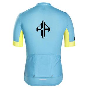 Servicios OEM Camisetas de Ciclismo de sublimación de secado rápido transpirables para hombres Cremallera completa 100% Material de poliéster Premium Alta calidad personalizada - Product Image 3
