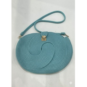Sacs à main en jute naturelle de qualité export, durables et tendance, avec fermeture éclair et poche intérieure, portables pour femmes, en gros - Product Image 6