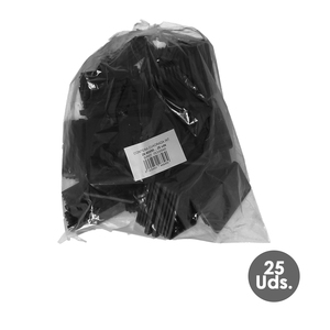 Tappo interno quadrato in plastica 80x80 mm. Nero. Confezione da 25 unità. - Product Image 3