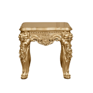 Table basse dorée royale antique de forme carrée avec design sculpté pour la fabrication de meubles de luxe pour la maison en Indonésie - Product Image 3