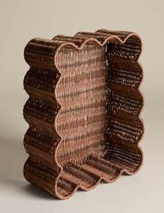 ถาดหวายขอบหยัก งานฝีมือ ถาดเสิร์ฟหวาย รูปทรงศิลปะ ของตกแต่งโต๊ะสำหรับบ้าน - Product Image 2