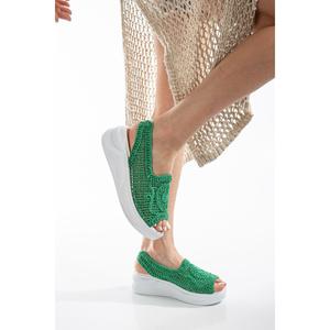 Suins Mandy maglieria da donna sandali intrecciati