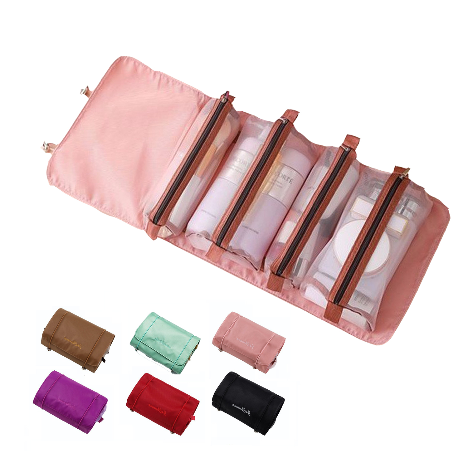 hanging toiletry bag travel kit by expert travel Away in Jet Black no worries for long Coosky Travel Hanging Toiletry Bag