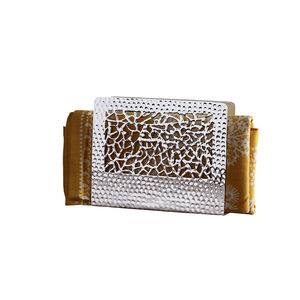 Porte-serviettes de conception de coquille de Lotus en métal noir pour la Table à manger et la cuisine distributeur de mouchoirs décoratifs modernes pour le Restaurant à la maison - Product Image 6