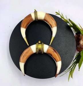Bone Inlay Bangle for Party Wear Use Handmade Manufacturer Fashion Jewelry Vintage Stylish Bone Bangle With Brass Lock - Product Image 1