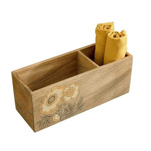 Natural Finish Wooden Printed <b>Utensil</b> Holder Low Budget Storage for Daily <b>Utensils</b> Decorated Wooden Printed <b>Utensil</b> Holder - Product Image 6