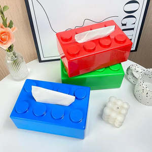 Boîte de rangement en plastique pour mouchoirs LEGO Novelty, design unique - Product Image 5