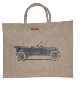 2026 Jute Eco friendly Shopping Bag Grocery <b>Handbag</b> Customize able Logo Embroidered Art Crafts Extended Handle Jute <b>Handbag</b> - Product Image 1