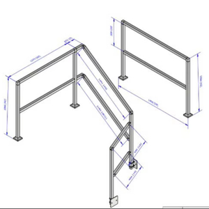 Rampe moderne en acier inoxydable 316 - Product Image 1