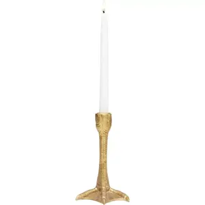 Porte-bougie artisanal haut de gamme en acier inoxydable, finition dorée antique brillante, écologique, résistant à la chaleur, pour Noël et la maison - Product Image 2