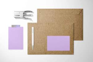 リサイクル可能な4インチ×6インチの紫色のミシン目入りダイレクトサーマルアドレス配送用サーマルプリンター対応ファンフォールド4x6ラベル - Product Image 3