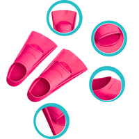 Palmes de bain en silicone avec sac en maille Accessoires d'entraînement de natation pour enfants adolescents adultes femmes hommes
