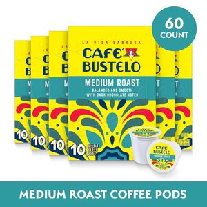 Café Bustelo Tueste Medio, Cápsulas de Café Individuales, 10 Unidades (Paquete de 6) - Product Image 2