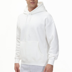 Sweat à capuche avec cordon de serrage pour homme, vêtements streetwear, basiques en coton mélangé, 100% coton, sweat à capuche de qualité supérieure pour homme - Product Image 3