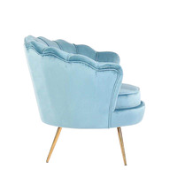 Chaise moderne contemporaine à dossier d'aile pour meubles commerciaux rembourrage en mousse tuftée doublure en coton pour restaurants hôtels salon