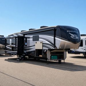 Fully Equipped Teardrop Trailer/Caravan Trailer Pop-Up Travel Trailer <b>Slide</b>-Out Kitchen 6 Person Capacity Modern Design <b>Plastic</b> - Product Image 1
