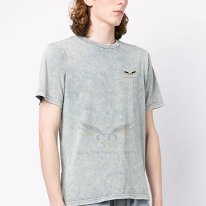 Respirant Street Wear Hommes Lavage À L'acide T-shirts Vente Chaude Léger Lavage À L'acide T-shirts - Product Image 3