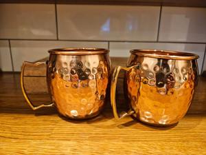 ชุดแก้วและแก้วน้ำทองแดงแท้ทำมือสำหรับดื่มน้ำ ขายส่ง - Product Image 3