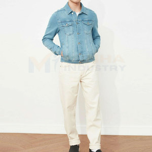 Nouvelle veste en jean tendance pour homme, 100% coton, style décontracté unique, veste en jean pour homme en vente en ligne - Product Image 6