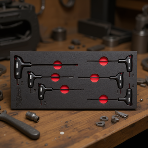 Module en mousse bicolore Usag avec jeu de clés Torx courbées 6 pièces - Product Image 3