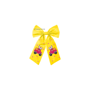 Accesorio para el Cabello de Pascua, Lazo de Algodón con Cuentas de Semillas, Estilo Festivo, Bordado a Mano, Personalizable, para Mujer - Product Image 3