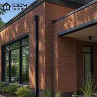 Panneau de bardage en fibrociment effet brique OCM 10 mm pour les entrepreneurs américains, façades résidentielles, sans amiante, projets ignifuges conformes à la norme ASTM