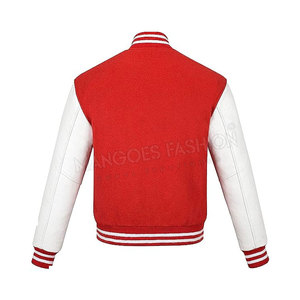 Veste de baseball en cuir de qualité supérieure du fabricant OEM pour hommes, vêtements décontractés personnalisables avec col montant, dernière conception - Product Image 2