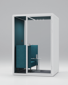Cabina Insonorizada Estándar <span class=keywords><strong>de</strong></span> Canadá, Color Exterior Blanco, Cápsulas Acústicas, Tela Interior, Cabina <span class=keywords><strong>de</strong></span> Oficina, Sala Silenciosa, Cabina Prefabricada - Product Image 1